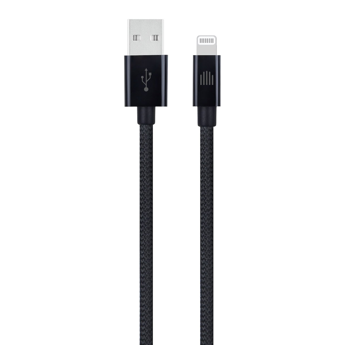 Dviced Cable USB-A to Lightning Nylon Textile 1, 25m crni