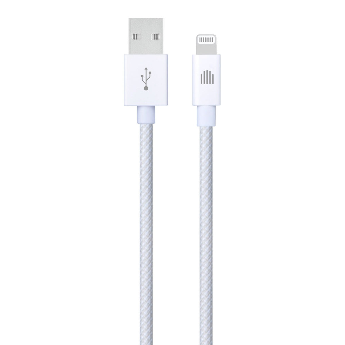 Dviced Cable USB-A to Lightning Nylon Textile 1,25m - bijeli