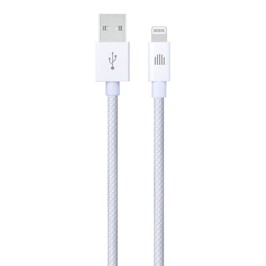 Dviced Cable USB-A to Lightning Nylon Textile 1,25m - bijeli