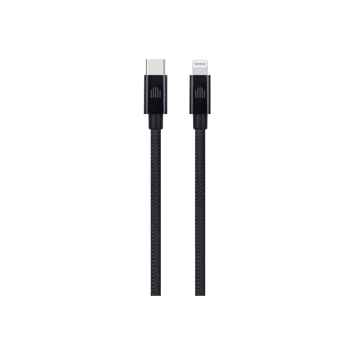 Dviced Cable USB-C to Lightning Nylon Textile 0, 25m crni
