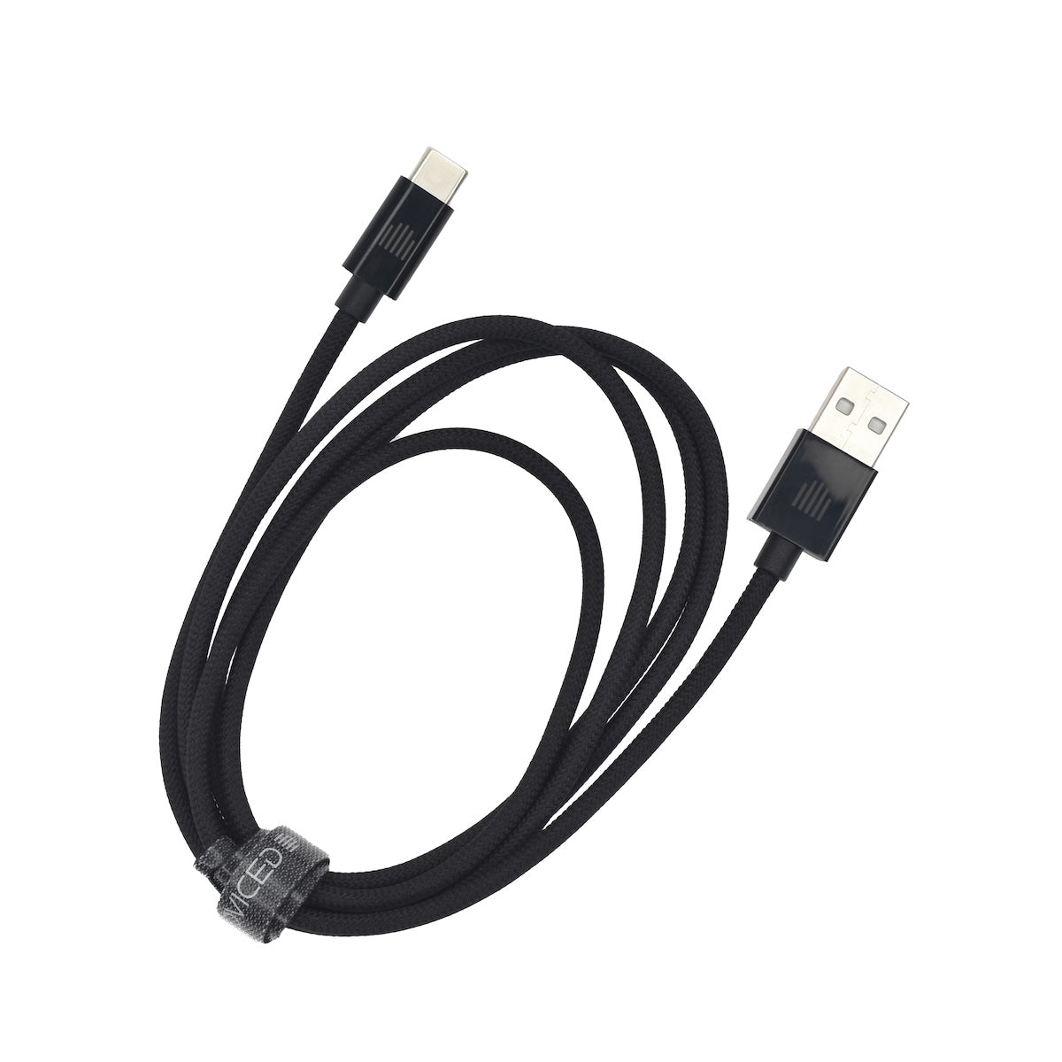Dviced Cable USB-A to USB-C Nylon Textile 1,25m - crni
