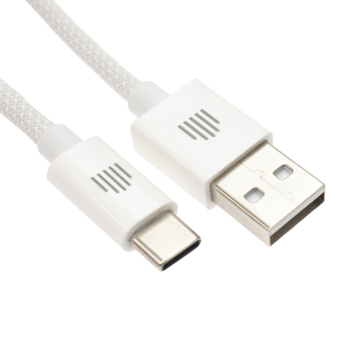 Dviced Cable USB-A to USB-C Nylon Textile 1,25m - bijeli