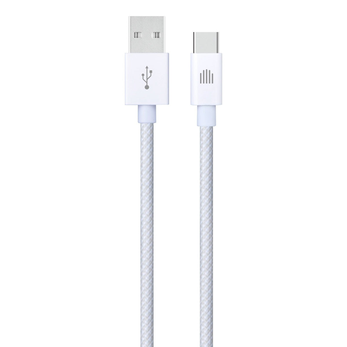 Dviced Cable USB-A to USB-C Nylon Textile 1,25m - bijeli