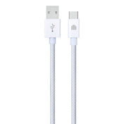Dviced Cable USB-A to USB-C Nylon Textile 1,25m - bijeli
