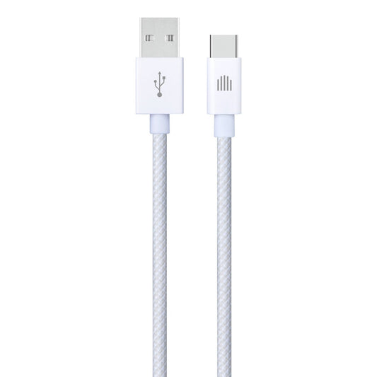 Dviced Cable USB-A to USB-C Nylon Textile 1,25m - bijeli