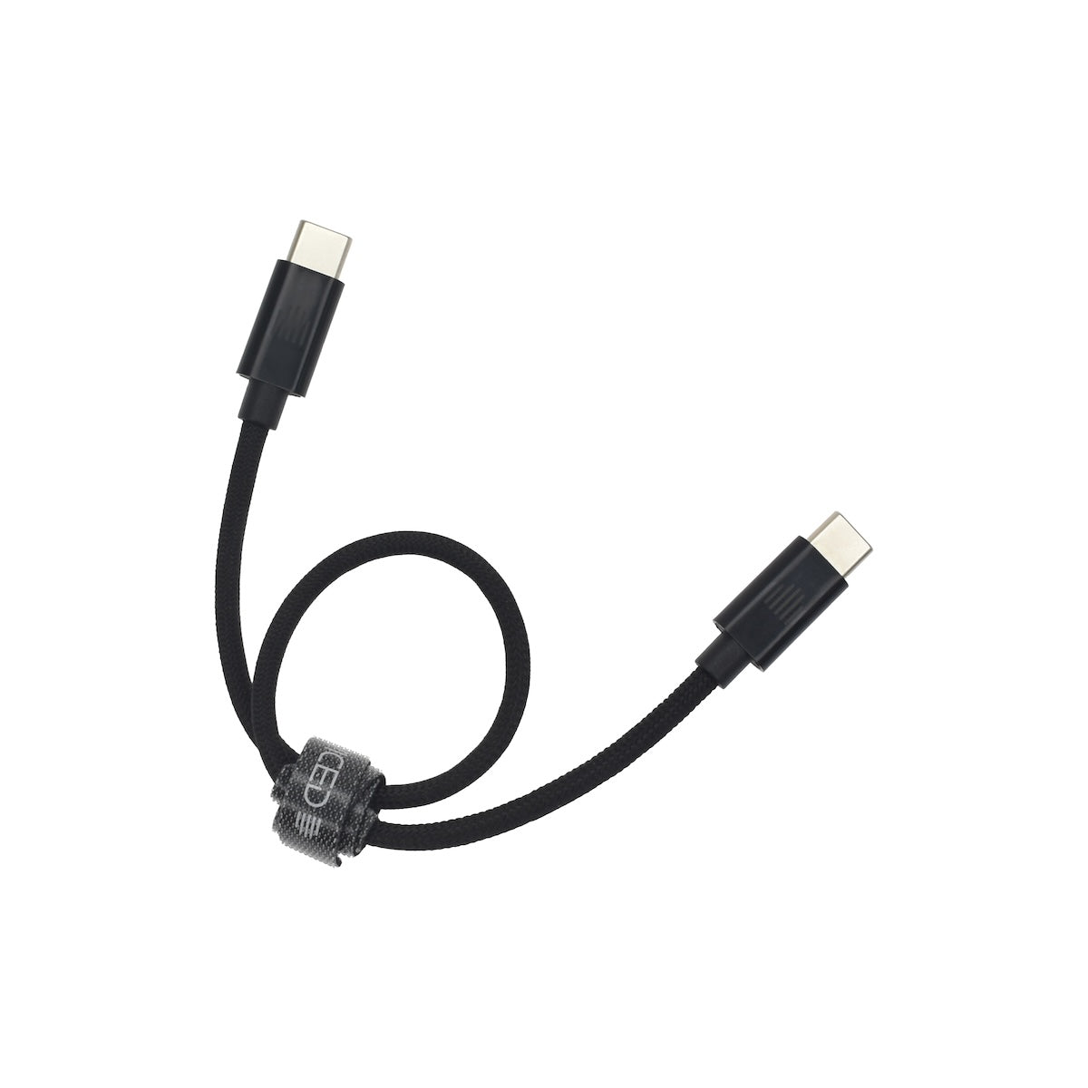 Dviced Cable USB-C to USB-C Nylon Textile 0,25m - crni