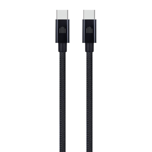 Dviced Cable USB-C to USB-C Nylon Textile 0,25m - crni