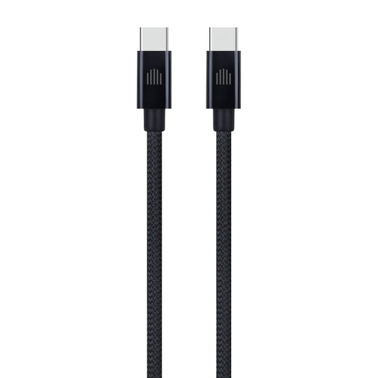 Dviced Cable USB-C to USB-C Nylon Textile 1,25m - crni
