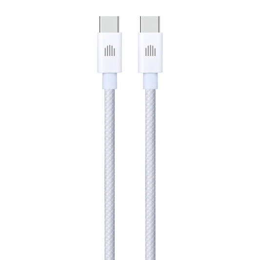 Dviced Cable USB-C to USB-C Nylon Textile 1,25m - bijeli