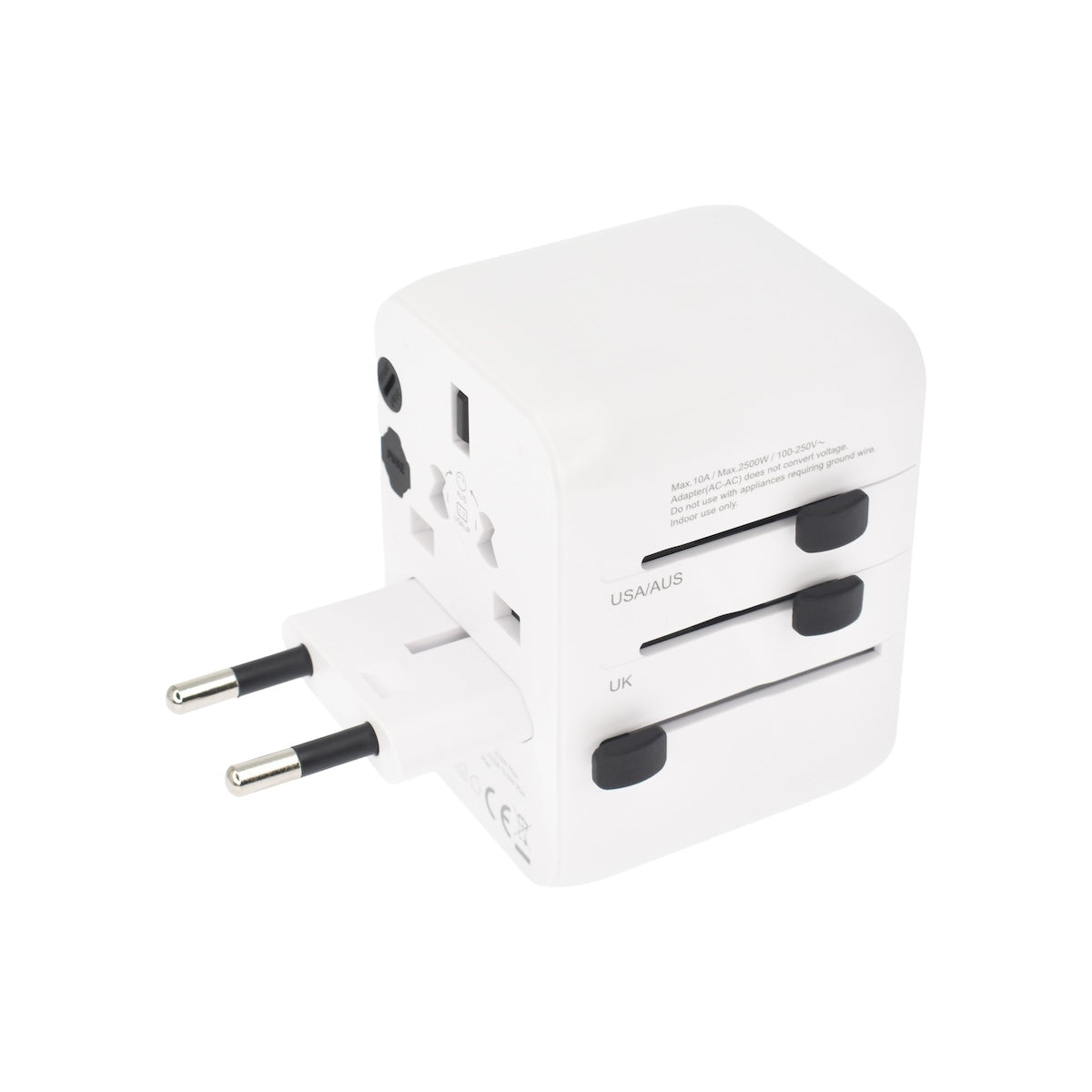 Dviced univerzalni putni adapter 28 W bijeli