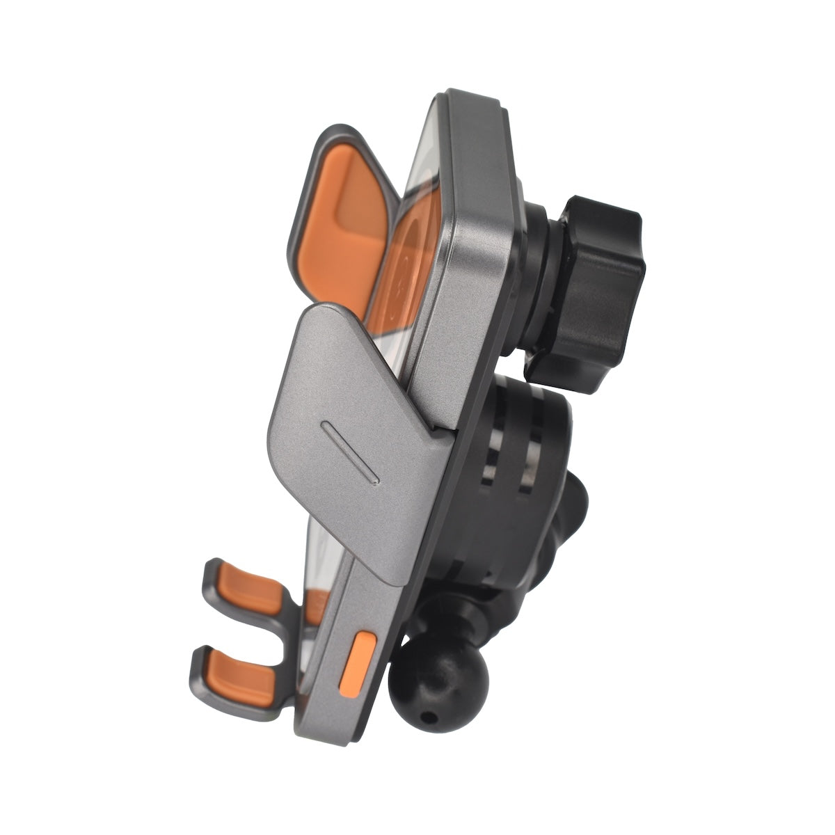 Dviced bežični indukcijski auto nosač s punjačem - sivi