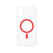 Dviced MagSafe clear case za iPhone 16 - Red