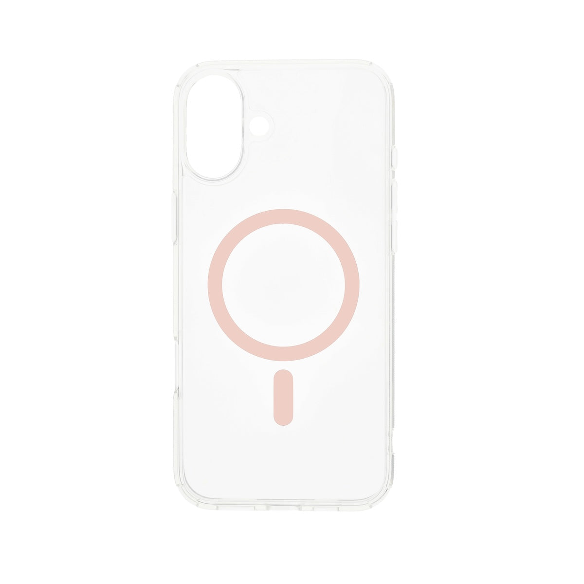 Dviced MagSafe clear case za iPhone 16 ružičasti