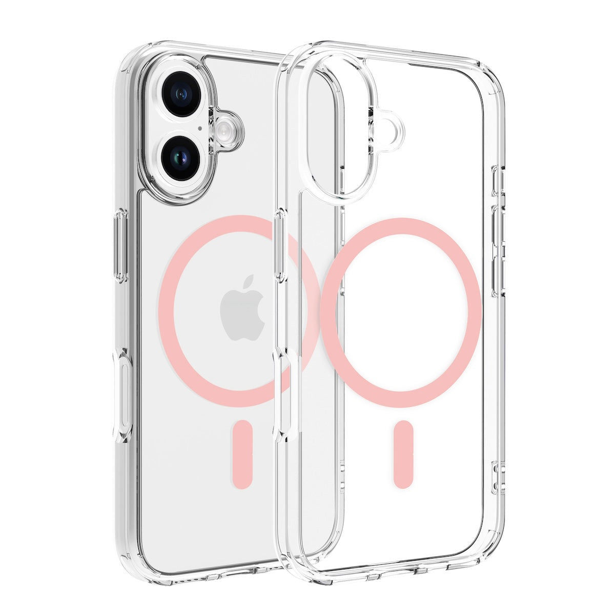 Dviced MagSafe clear case za iPhone 16 - Pink