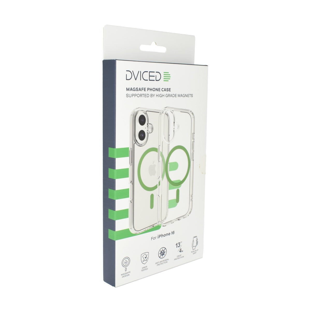 Dviced MagSafe clear case za iPhone 16 - Green