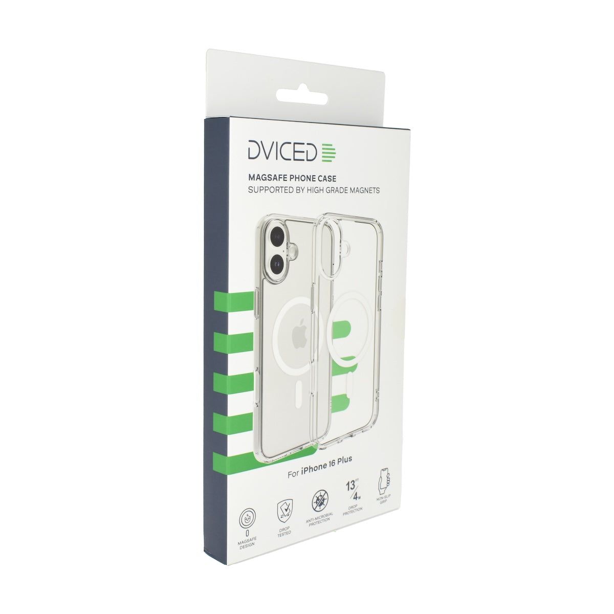 Dviced MagSafe clear case za iPhone 16 Plus - White