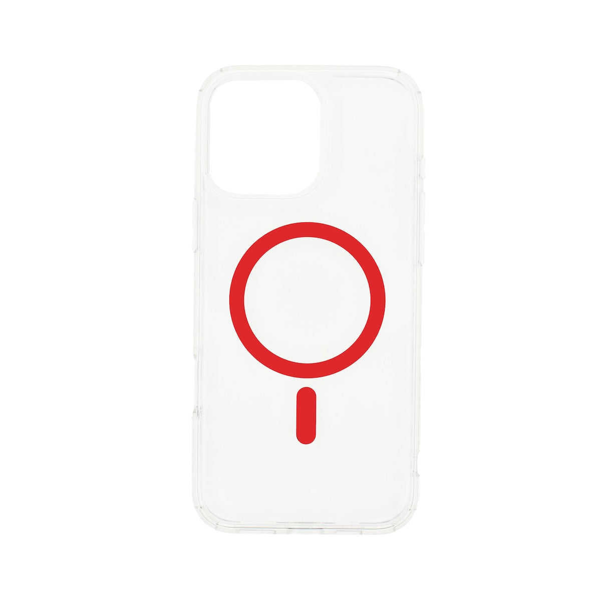 Dviced MagSafe clear case za iPhone 16 Pro crveni