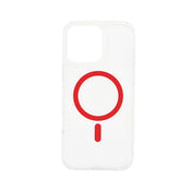 Dviced MagSafe clear case za iPhone 16 Pro - Red