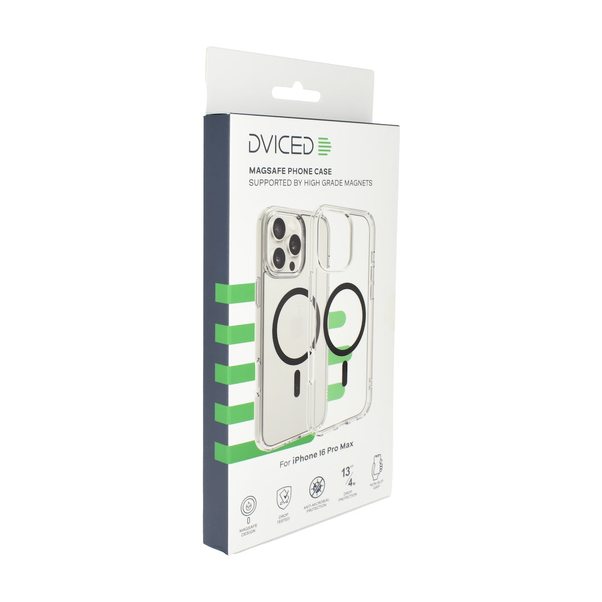 Dviced MagSafe clear case za iPhone 16 Pro Max - Black - iSTYLE.hr