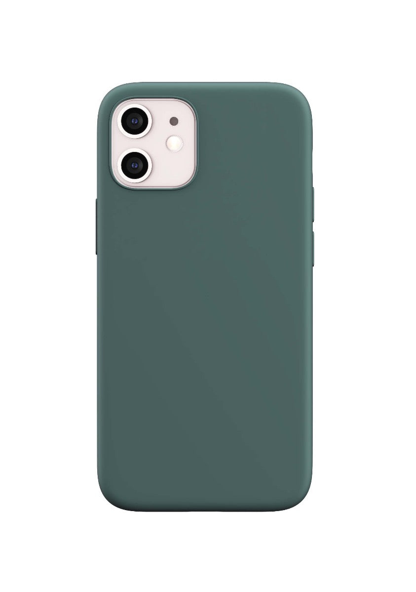 Next One silikonska maska s MagSafe za iPhone 12 mini list zelena