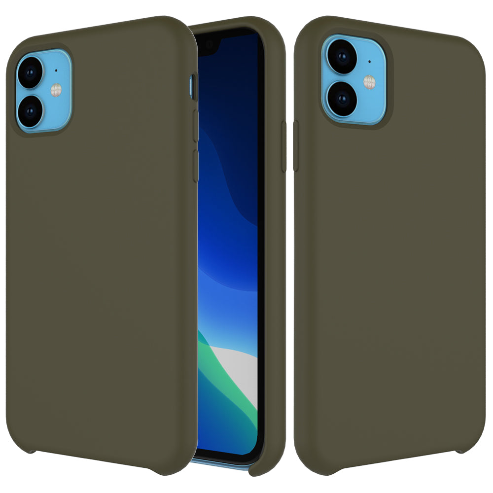 Next One silikonska maska za iPhone 11 maslinasto zelena
