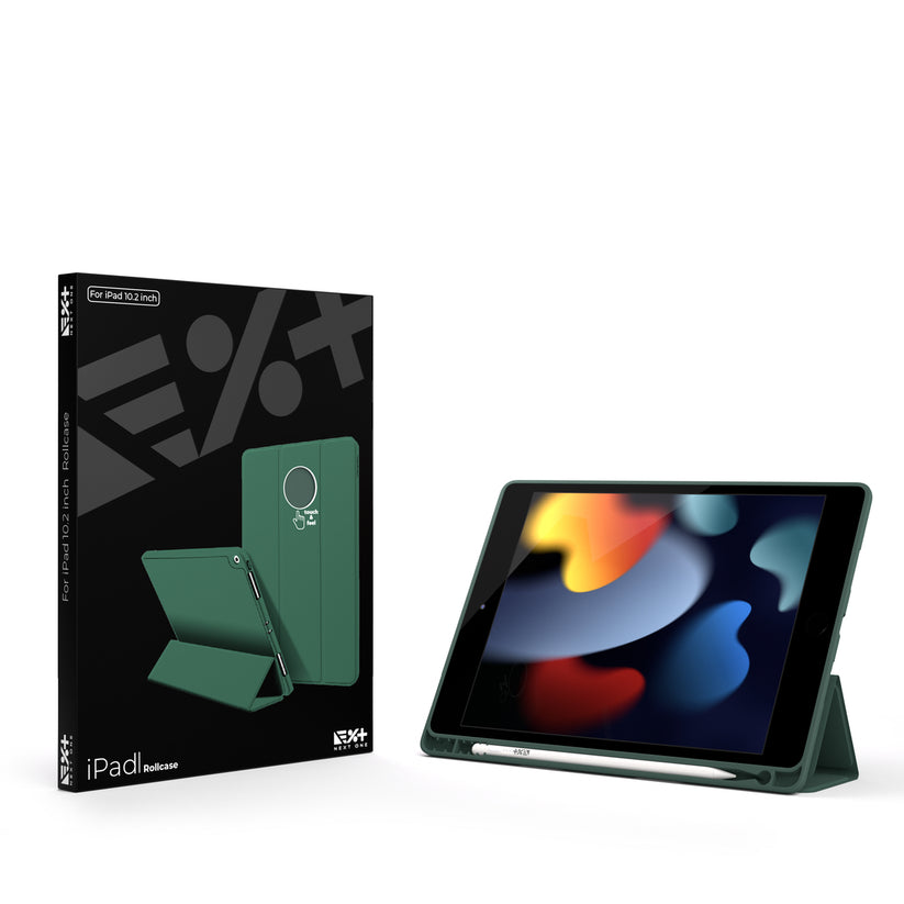 NEXT ONE ROLLCASE ZA IPAD 10.2" - LEAF GREEN