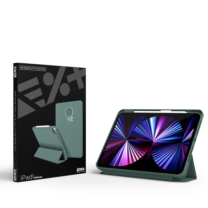 NEXT ONE LEAF GREEN ROLLCASE FOR IPAD 11 INCH