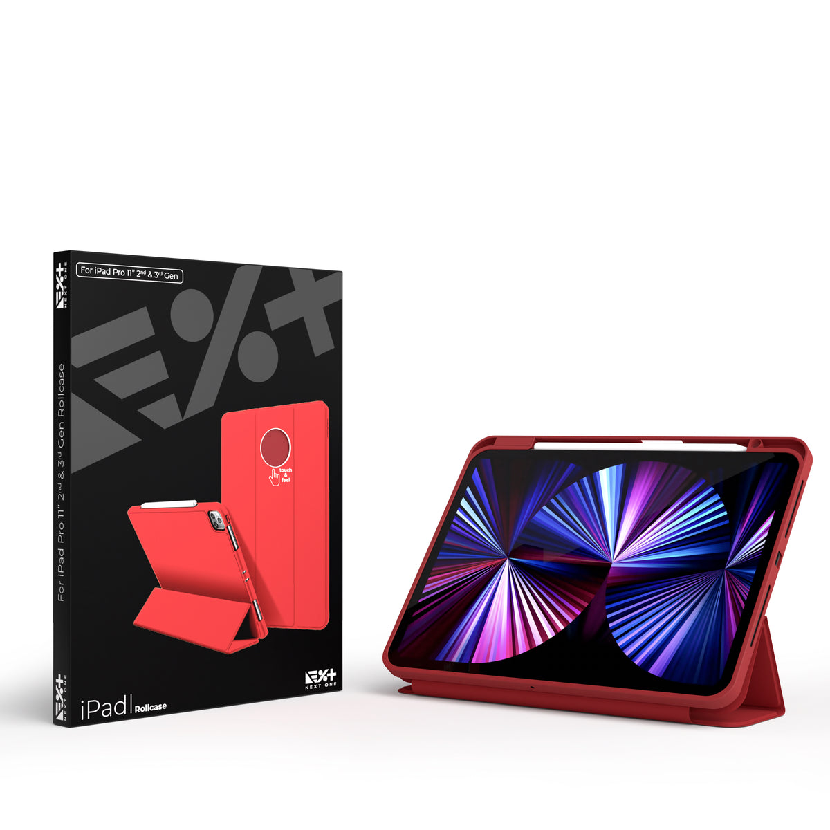 NEXT ONE RED ROLLCASE FOR IPAD 11 INCH