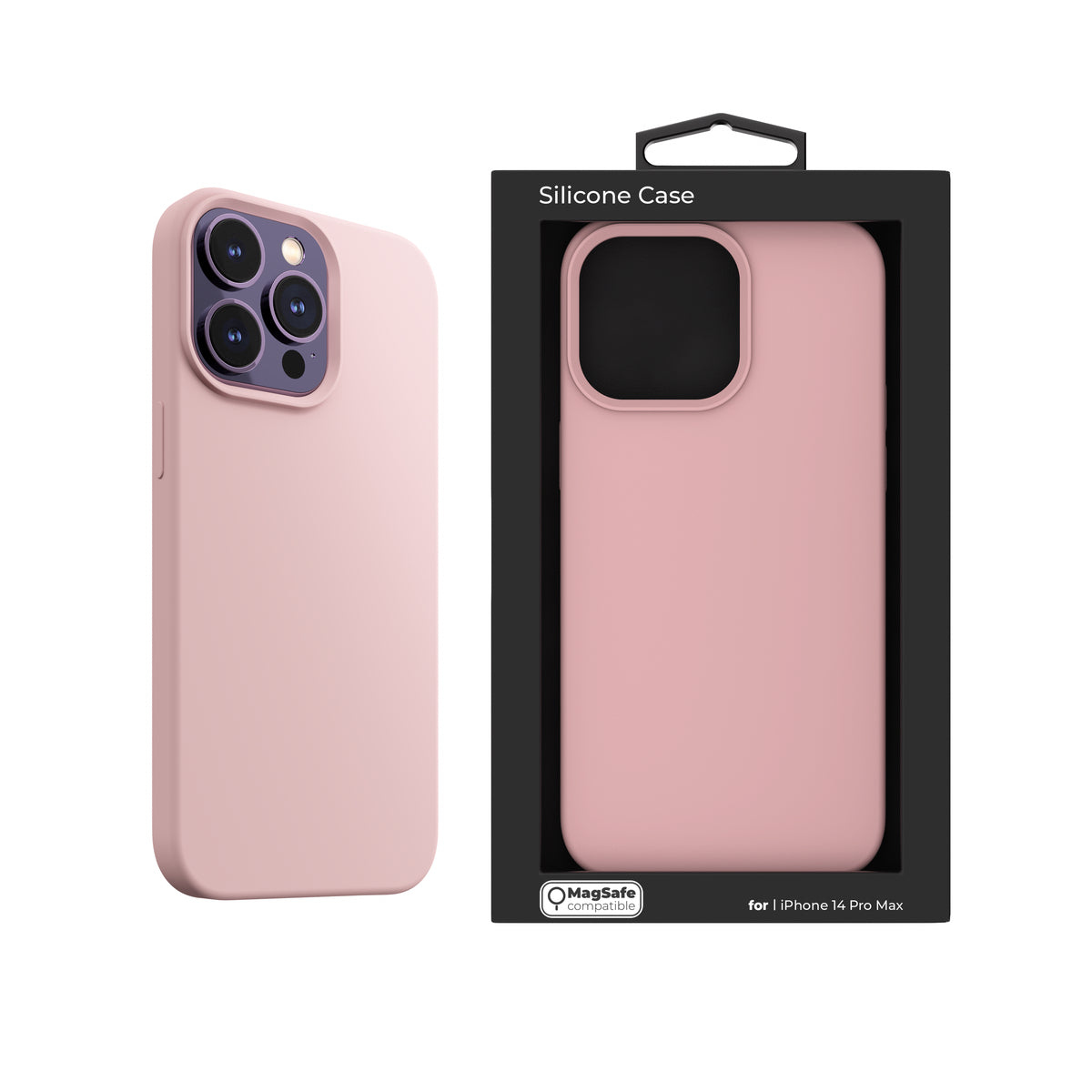 Next One Silicone Case za iPhone 14 Pro Max - kompatibilna sa MagSafe - Ballet Pink