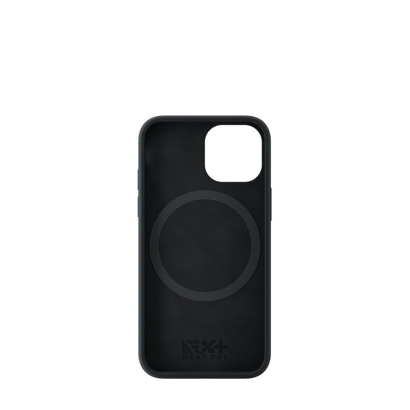 Next One Black Silicone Case for iPhone 13 mini - kompatibilan sa MagSafe