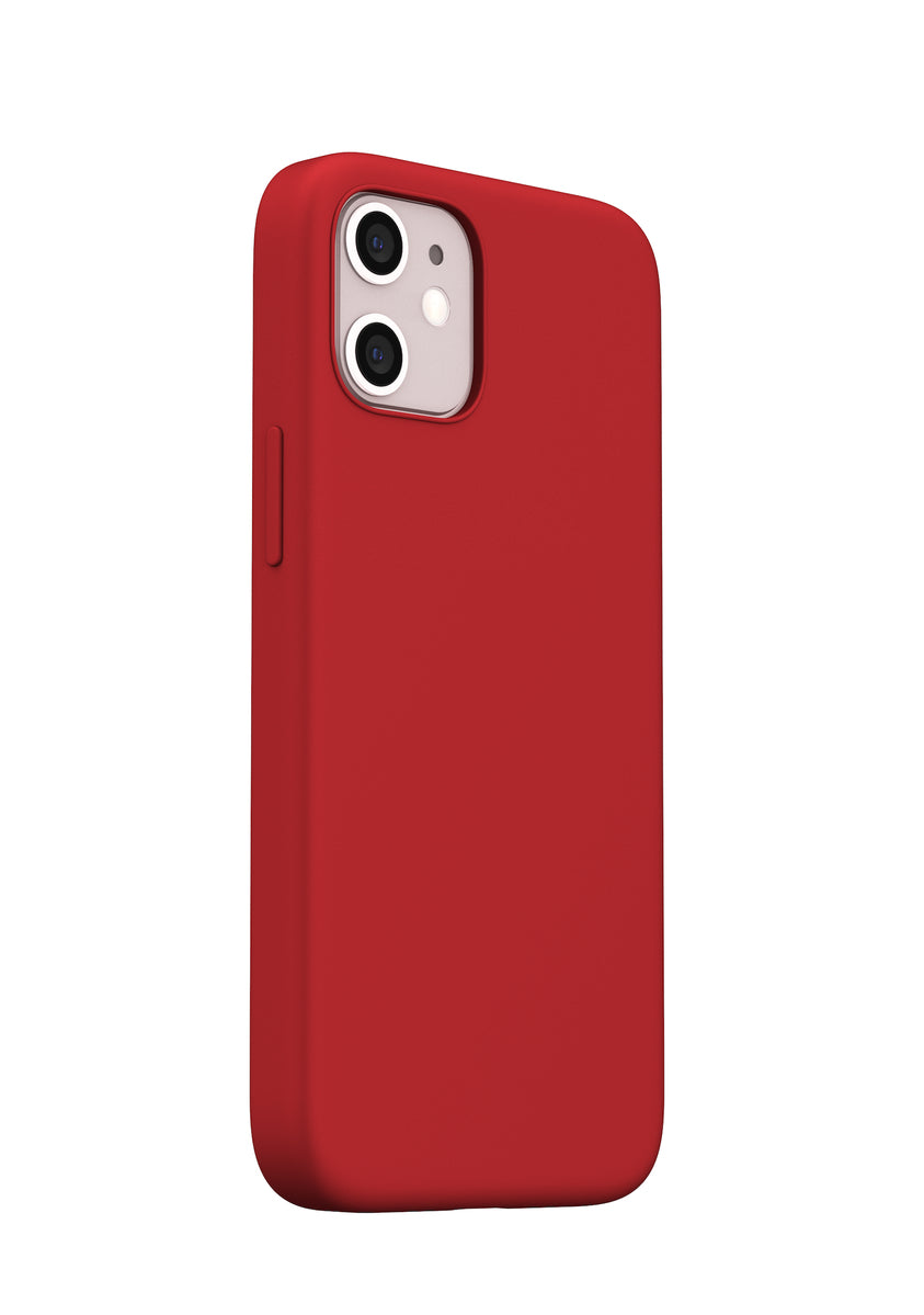 Next One crvena silikonska maska s MagSafe za iPhone 12 mini