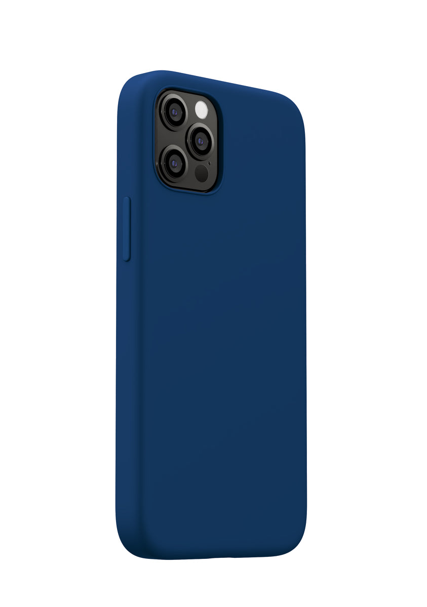 Next One silikonska maska za iPhone 12 Pro Max (kompatibilan s MagSafe) kraljevsko plava