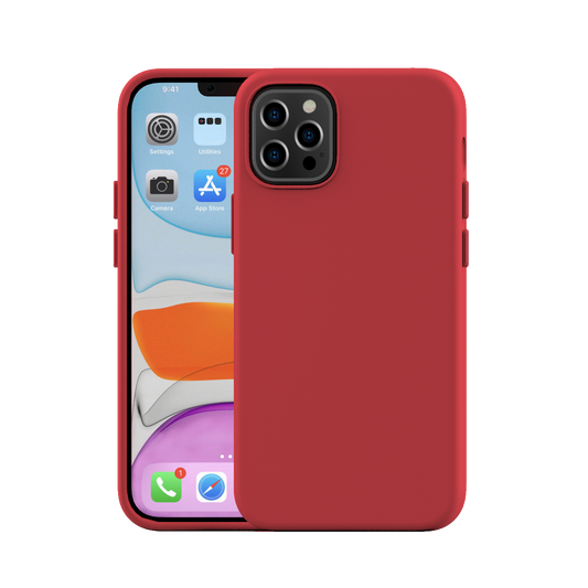 NEXT ONE RED SILICON CASE FOR IPHONE 12 PRO MAX