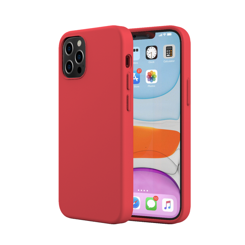 NEXT ONE RED SILICON CASE FOR IPHONE 12 PRO MAX