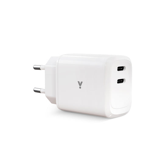 iSTYLE Double USB-C charger 45W - White