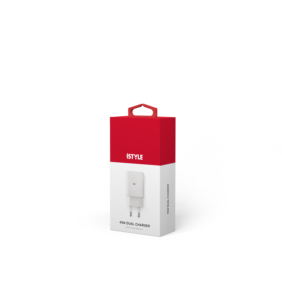 iSTYLE Double USB-C charger 45W - White