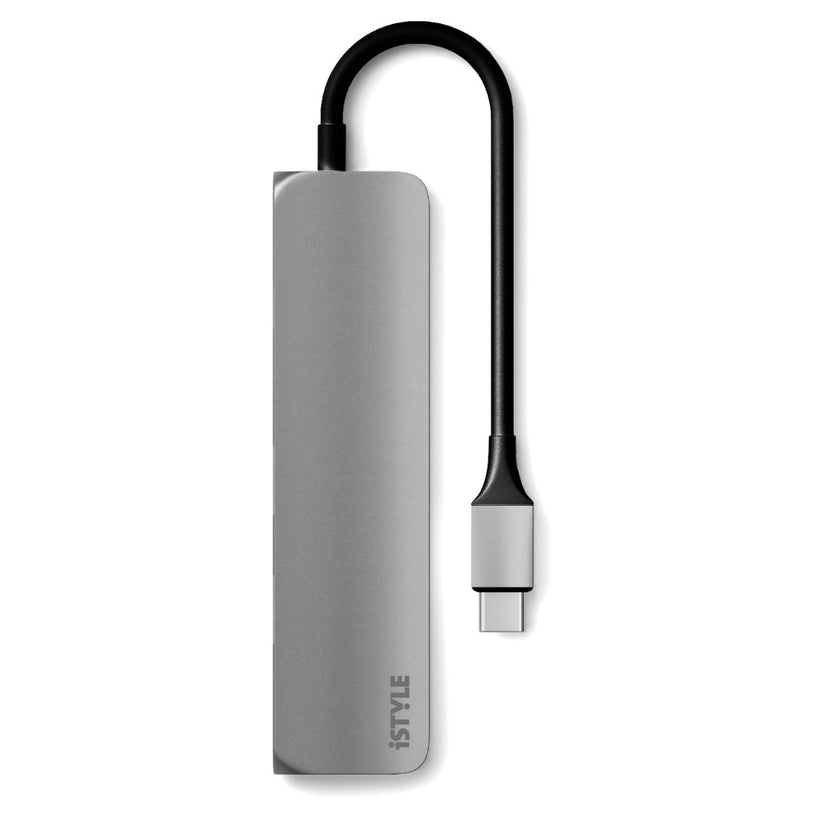 iSTYLE USB Type-C HUB 4K HDMI - svemirski siva/crna