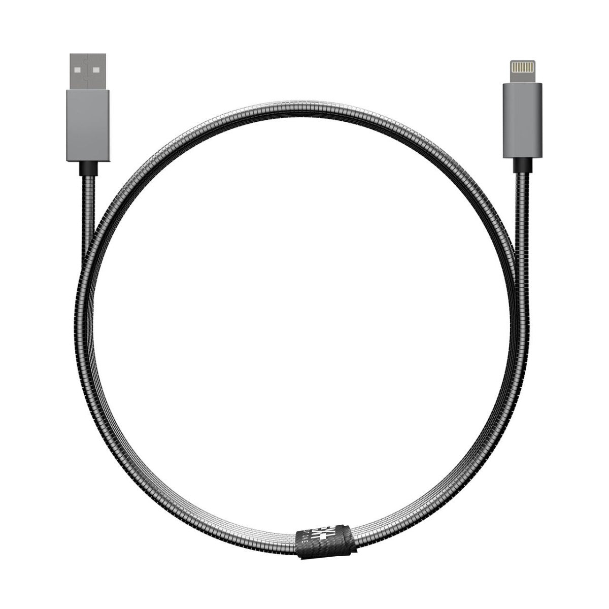 Next One USB-A to Lightning Metallic Cable (1m) - Space Gray