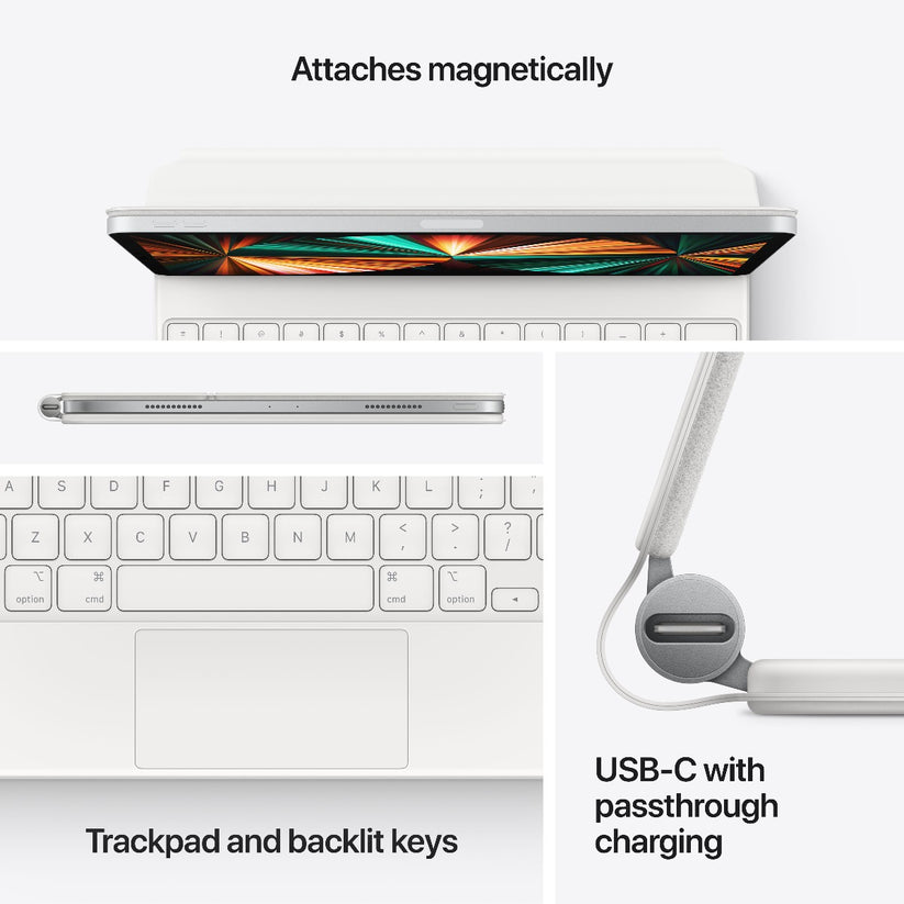 Magic Keyboard za iPad Air (4./5. gen/M2) and iPad Pro 11 (3./4. gen) - međunarodna engleska - bijela