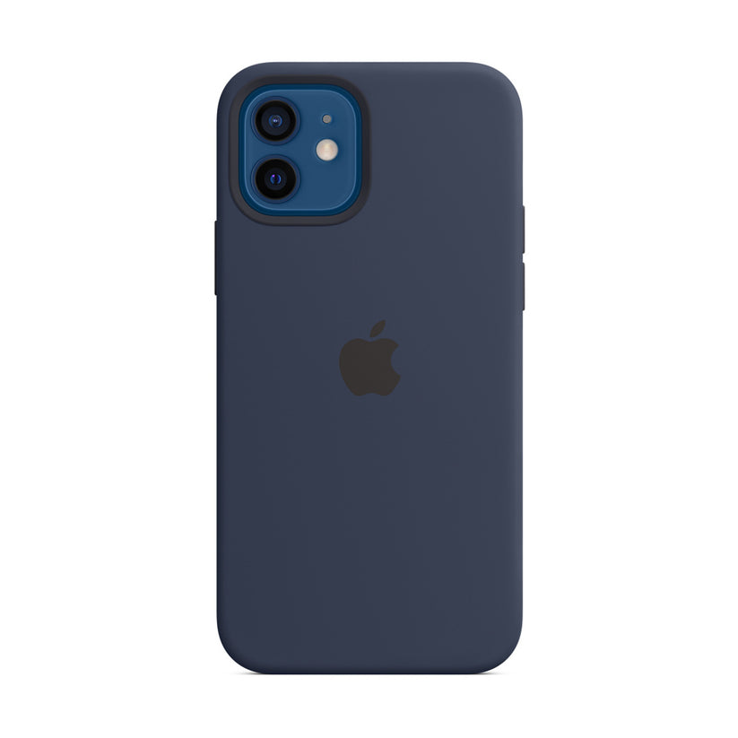 Apple Silicone Case for iPhone 12/12 Pro with MagSafe - Deep Navy