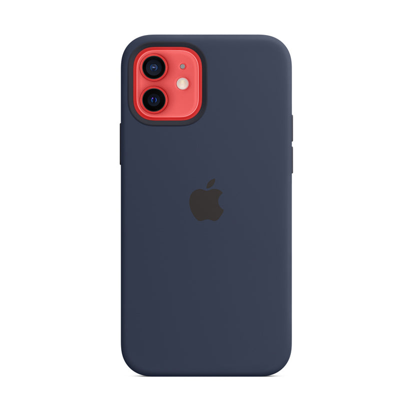 Apple Silicone Case for iPhone 12/12 Pro with MagSafe - Deep Navy