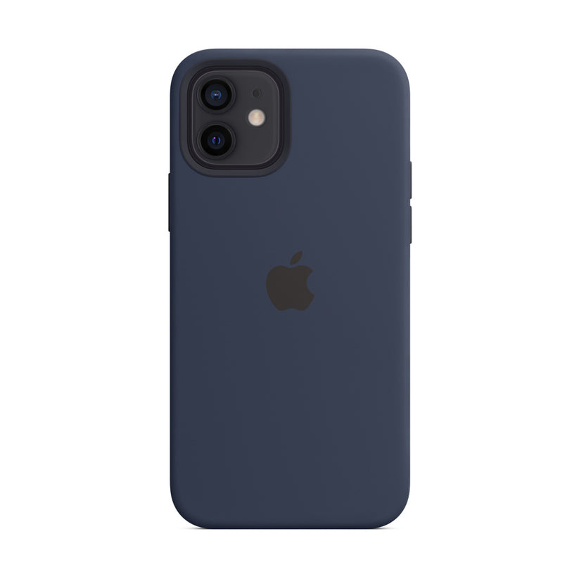 Apple Silicone Case for iPhone 12/12 Pro with MagSafe - Deep Navy