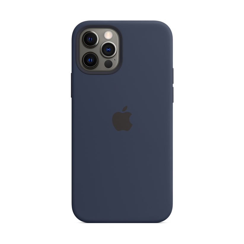 Apple Silicone Case for iPhone 12/12 Pro with MagSafe - Deep Navy