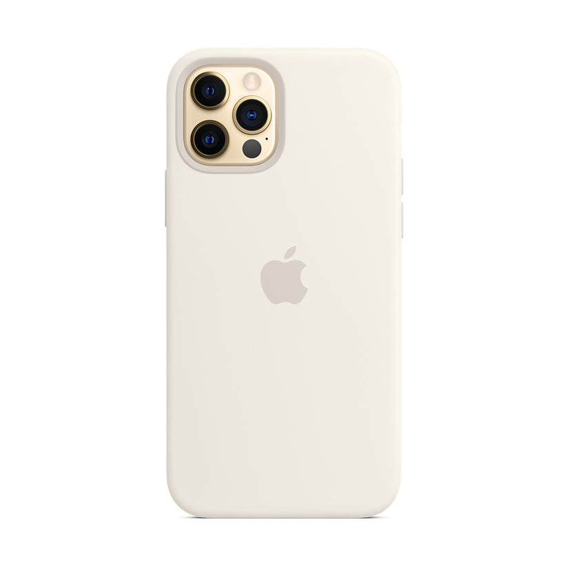 Apple Silicone Case for iPhone 12/12 Pro with MagSafe - White