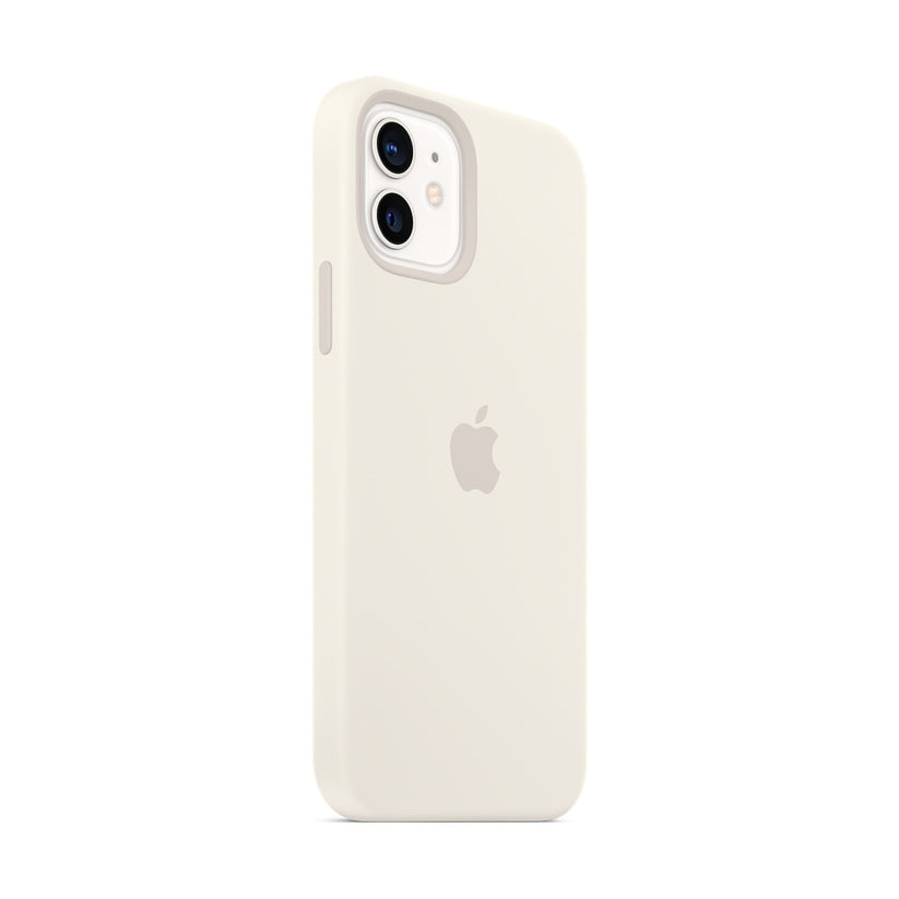 Apple Silicone Case for iPhone 12/12 Pro with MagSafe - White