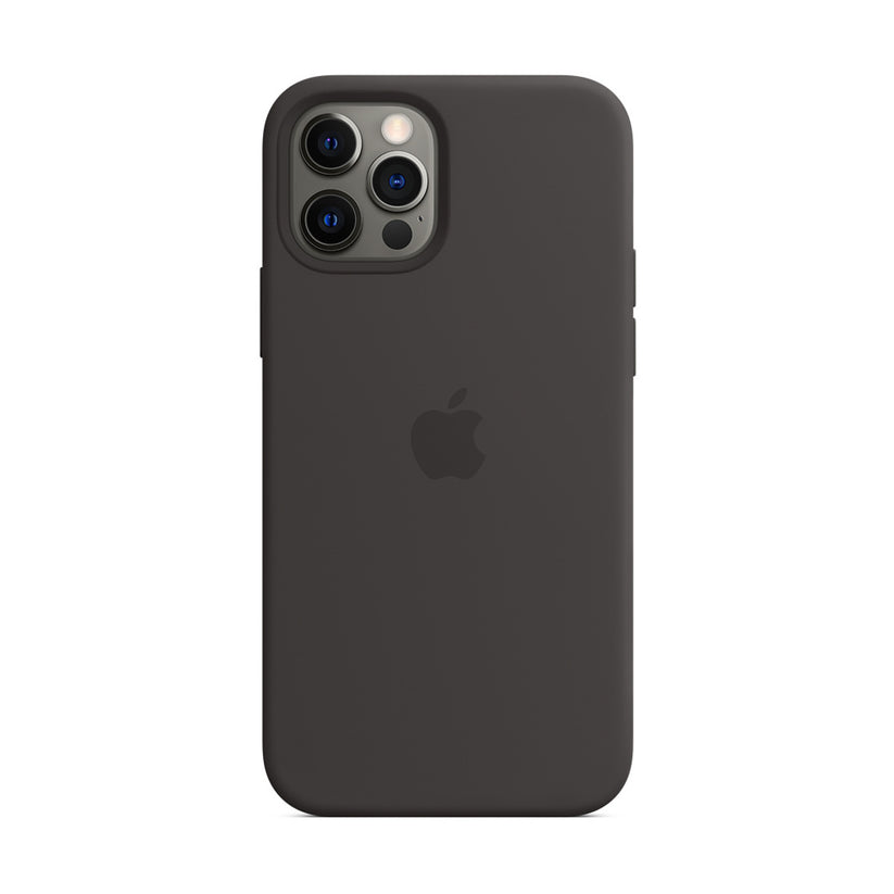 Apple Silicone Case for iPhone 12/12 Pro with MagSafe - Black