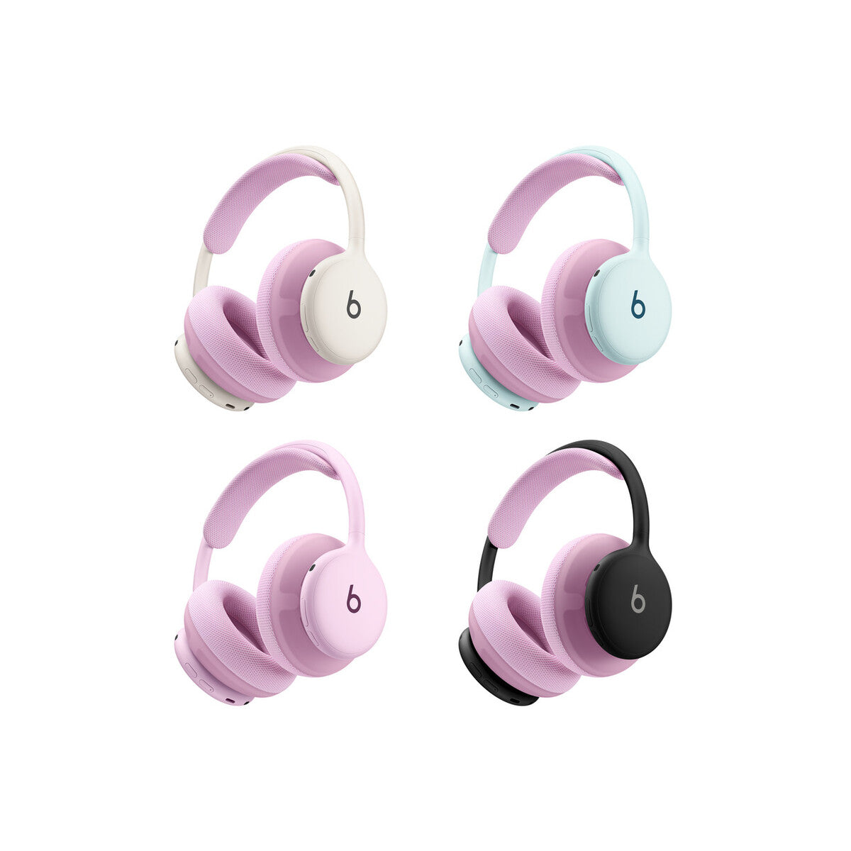 Set jastučića za Beats 360 – roza pleteni jastučići za uši i traku za glavu