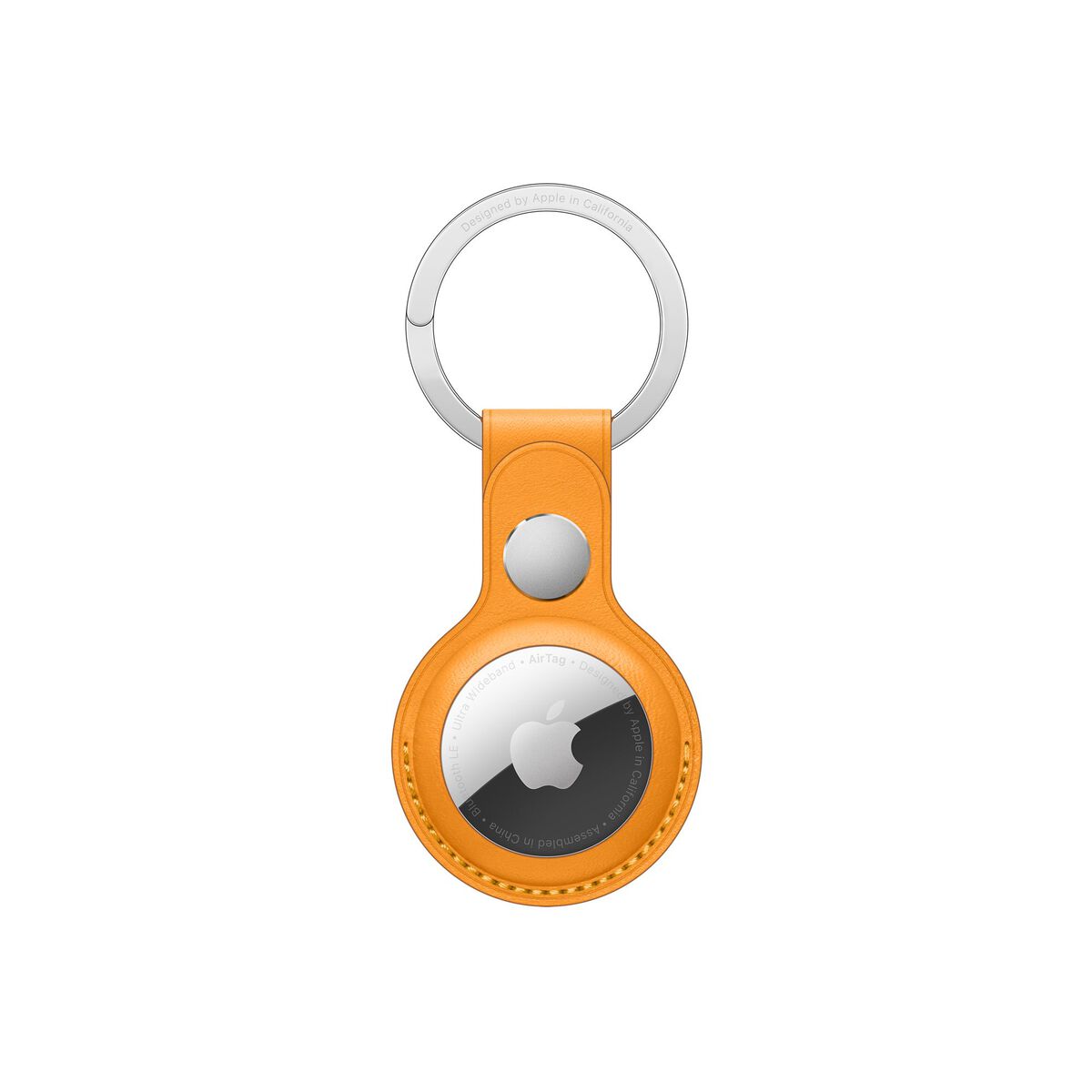 Apple AirTag Leather Key Ring - California Poppy (Seasonal Summer2021)