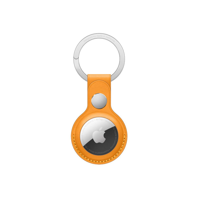 Apple AirTag Leather Key Ring - California Poppy (Seasonal Summer2021)