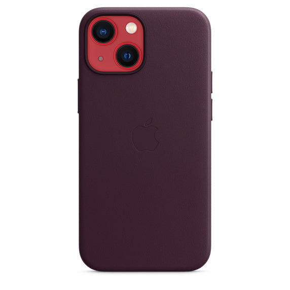 Apple iPhone 13 mini Leather Case with MagSafe - Dark Cherry